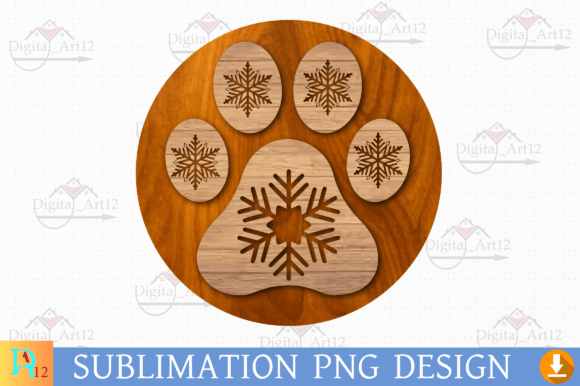 Christmas Dog Leg Sublimation: Festive Illustrations