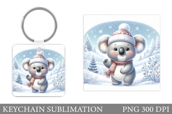 Christmas Koala Keychain Sublimation: Illustrations Review