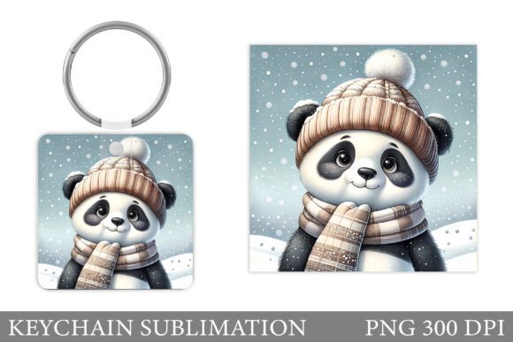 Christmas Panda Keychain Design & Illustrations Review