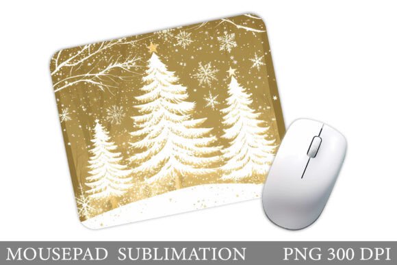 Christmas Tree Mouse Pad Design: Illustrations
