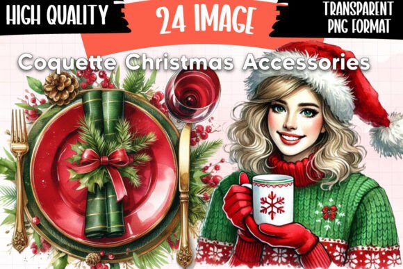 Coquette Christmas Clipart: Editorial Illustrations Review
