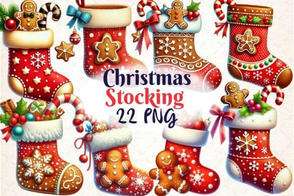 Gingerbread Christmas Stocking Clipart: A Designer’s Review