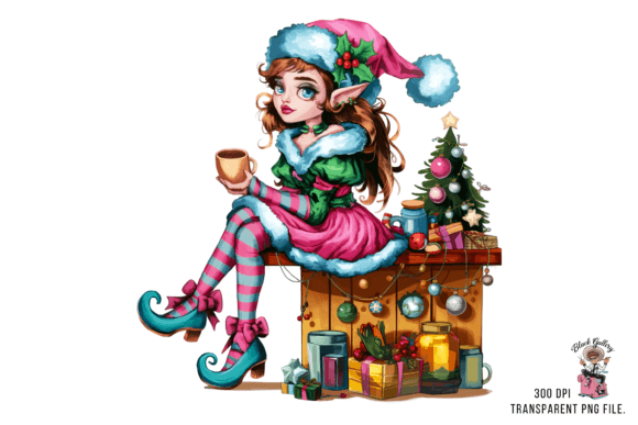 Review: Christmas Elf Girl Clipart PNG Illustrations