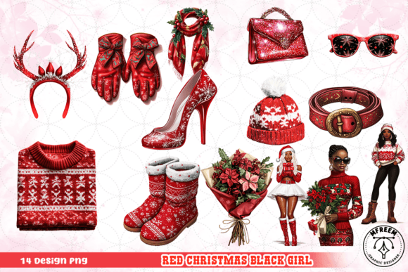 Reviewing Red Christmas Black Girl Clipart for Embroidery