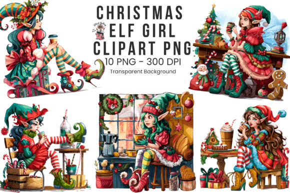 Reviewing the Christmas Elf Girl Clipart PNG Bundle